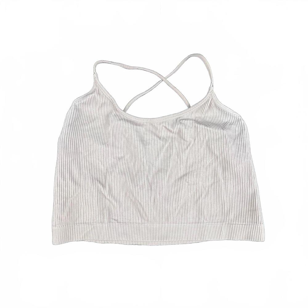 Calsie Ribbed Seamless Cami Tank Taupe Size XL